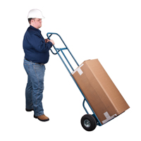 Deluxe Hi-Boy Hand Truck, P-Handle Handle, Steel, 72" Height, 700 lbs. Capacity NTL Industrial