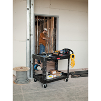 Heavy Duty Utility Cart - 4500-88, 2 Tiers, 17-1/8" x 33-1/4" x 39", 500 lbs. Capacity NTL Industrial