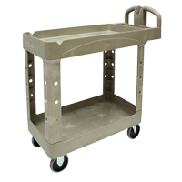 Chariot utilitaire robuste - 4500-88, 2 tiers, 17-1/8" x 33-1/4" x 39", Capacit&eacute; 500 lb NTL Industrial