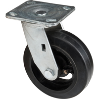Mold-on Caster, Swivel, 6" (152.4 mm), Rubber, 550 lbs. (249 kg.) NTL Industrial