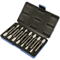 SAE/Metric Socket Set, Hex, 1/4"/3/8" Drive, 14 Pcs NTL Industrial