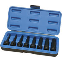 Metric Impact Socket Set, Hex, 1/2" Drive, 8 Pcs NTL Industrial