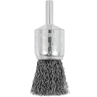 Brosse coupelle sertie mont&eacute;e sur tige, 3/4", Fils 0,012", Tige 1/4" NTL Industrial