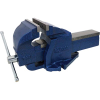 Cast Ductile Iron Bench Vise, 6" Jaw Width, 3-3/4" Throat Depth NTL Industrial