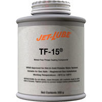 TF-15<sup>®</sup> Metal-Free Thread Sealing Compound, Brush-Top Can, 227 ml, -46° C - 315° C/50° F - 600° F MLS060 | NTL Industrial
