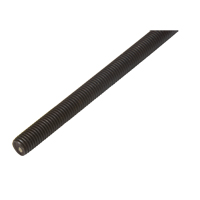 Threaded Rod, 1/4"-20, 36" L, Plain, Grade B-7 Grade NTL Industrial