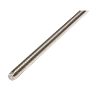 Threaded Rod, 1/4"-20, 36" L, Stainless Steel, Grade 18-8 Grade NTL Industrial