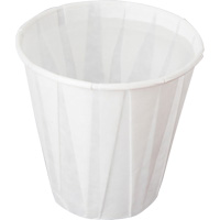 Pleated Cup, Paper, 5 oz., White MMT414 | NTL Industrial