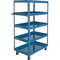 Shelf Carts , 5 Tiers, 18" W x 61" H x 30" D, 900 lbs. Capacity NTL Industrial