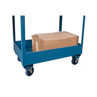 Deep Lipped Service Cart, 2 Tiers, 24" W x 47" H x 36" D, 1200 lbs. Capacity NTL Industrial