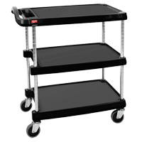 myCart Utility Cart, 3 Tiers, 16" x 35-1/2" x 27", 400 lbs. Capacity NTL Industrial