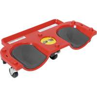 Socle roulant pour les genoux, Plastique, Rouge, Capacit&eacute; 350 lb NTL Industrial