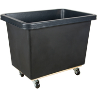 Tapered Wall Box Truck, Polyethylene, 39" L x 27" W x 30" H, 12 cu. ft. Volume, 500 lbs. Capacity NTL Industrial