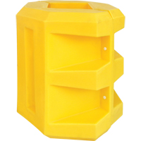 Protecteur de colonne courte, Ouverture int&eacute;rieure 6" x 6", 24" lo x 24" la x 24" h, Jaune NTL Industrial