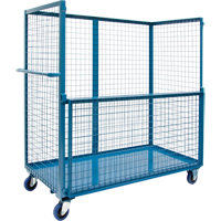 Chariot grillag&eacute; pour transport , Acier, 24" x 55" x 36", Capacit&eacute; 1200 lb NTL Industrial