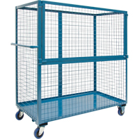 Chariot grillag&eacute; pour transport , Acier, 24" x 55" x 36", Capacit&eacute; 1200 lb NTL Industrial