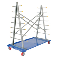 Chariot &agrave; cadre en A pour barres et tuyaux, Acier, 36-3/4" la x 73-3/4" p x 72-1/2" h, Capacit&eacute; de 2000 lb NTL Industrial