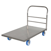 Chariot &agrave; plateforme, 48" lo x 30" la x Capacit&eacute; 2000 lb, Roues en Polyur&eacute;thane NTL Industrial