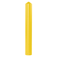 Smooth Bollard Cover, 4" Dia. x 56" L, Yellow NTL Industrial