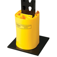 Butoir en poly pour rayonnage, 5" la x 6" lo x 8" h, Jaune NTL Industrial