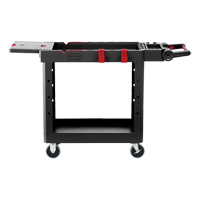 Heavy-Duty Adaptable Utility Cart, 2 Tiers, 17-3/4" x 36" x 46-1/5", 500 lbs. Capacity NTL Industrial