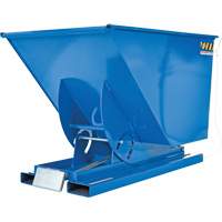 Conteneur autobasculeur, Acier, 1 vg³, Bleu NTL Industrial