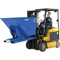 Conteneur autobasculeur, Acier, 1-1/2 vg³, Bleu NTL Industrial