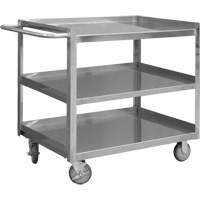 Chariot avec tablettes de calibre industriel, 3 Tiers, 24-1/8" la x 35" h x 42" p, Capacit&eacute; 1200 lb NTL Industrial