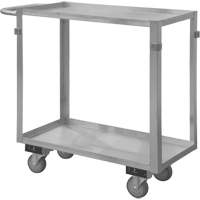 Industrial Grade Shelf Cart, 2 Tiers, 16-3/4" W x 34" H x 36-7/16" D, 600 lbs. Capacity MO984 | NTL Industrial
