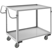 Industrial Grade Shelf Cart, 2 Tiers, 22-1/2" W x 36-1/2" H x 42-7/16" D, 600 lbs. Capacity MO995 | NTL Industrial
