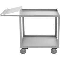 Industrial Grade Order Picking Cart, 39" H x 18-1/8" W x 45" D, 2 Shelves, 1200 lbs. Capacity MP002 | NTL Industrial