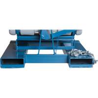 Self-Dumping Hopper, Polyethylene, 5/8 cu.yd., Grey NTL Industrial