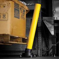 SlowStop<sup>®</sup> Drilled Flexible Rebounding Bollards, Steel, 42" H x 6" W, Yellow MP187 | NTL Industrial