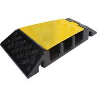 Protecteur de c&acirc;ble tourne-&agrave;-droite robuste Powerhouse, 3 canaux, 12" lo x 19,75" la x 3" h NTL Industrial
