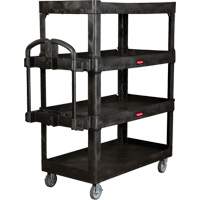 Heavy-Duty Ergo Utility Cart, 4 Tiers, 24-1/4" x 62-2/5" x 54-1/10", 700 lbs. Capacity NTL Industrial