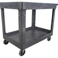 Chariot utilitaire pour l'entretien, 2 tiers, 24-5/8" x 32-1/2" x 40", Capacit&eacute; 550 lb NTL Industrial