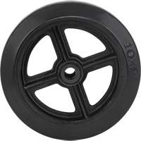 Mold-On Rubber Wheel, 10" (254 mm) Dia. x 2" (50.8 mm) W, 948 lbs. (430 kg) Capacity NTL Industrial
