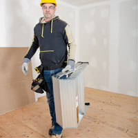 Portable Work-Stand Saw Horse, Aluminum Frame, 12-1/4" D x 24" H NTL Industrial