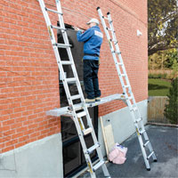 Planche de travail t&eacute;lescopique, 204" la x 12" pr, Capacit&eacute; de 250 lb, D&eacute;mont&eacute; NTL Industrial