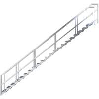 SmartStairs 17-21 Steps Modular Construction Stair System, 157-1/2" H NTL Industrial