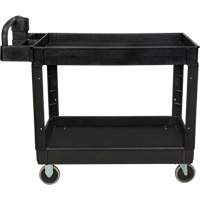Utility Cart, 2 Tiers, 25-5/8" x 33-1/2" x 43-3/4", 550 lbs. Capacity NTL Industrial