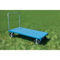 Heavy-Duty Platform Truck, 48" L x 24" W, 1200 lbs. Capacity, Flat Free Casters NTL Industrial