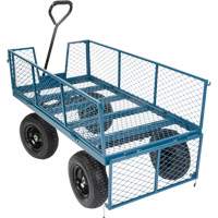 Wagon with Drop Sides, 24" W x 48" L, 800 lbs. Capacity NTL Industrial