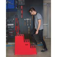 Industrial Step Stool, 3 Steps, 34-13/16" x 22-7/16" x 28-1/2" High NTL Industrial