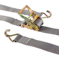 Tendeur d'arrimage utilitaire robuste, Crochet en J, 2" la x 16' lo, Charge d'utilisation 500 lb (227 kg) NTL Industrial