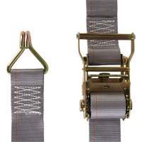 Tendeur d'arrimage utilitaire robuste, Crochet en J, 2" la x 16' lo, Charge d'utilisation 500 lb (227 kg) NTL Industrial