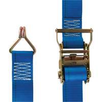 Tendeur d'arrimage utilitaire robuste, Crochet en J, 2" la x 20' lo, Charge d'utilisation 500 lb (227 kg) NTL Industrial