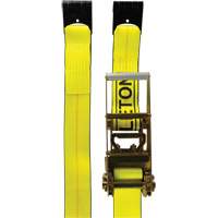 Winch Strap, Flat Hook, 30' W x 3" L, 5400 lbs. (2449 kg) Working Load Limit NTL Industrial