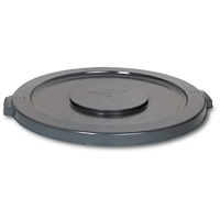 Round Brute<sup>®</sup> Tops, Flat Lid, Plastic/Polyethylene, Fits Container Size: 19-7/8" Dia. NA687 | NTL Industrial