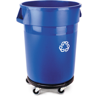 Contenant de collecte des d&eacute;chets recyclable Brute, Vrac, Plastique, 32 gal. US NTL Industrial